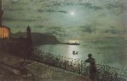 Scarborough from Seats near the Grand Hotel Atkinson Grimshaw